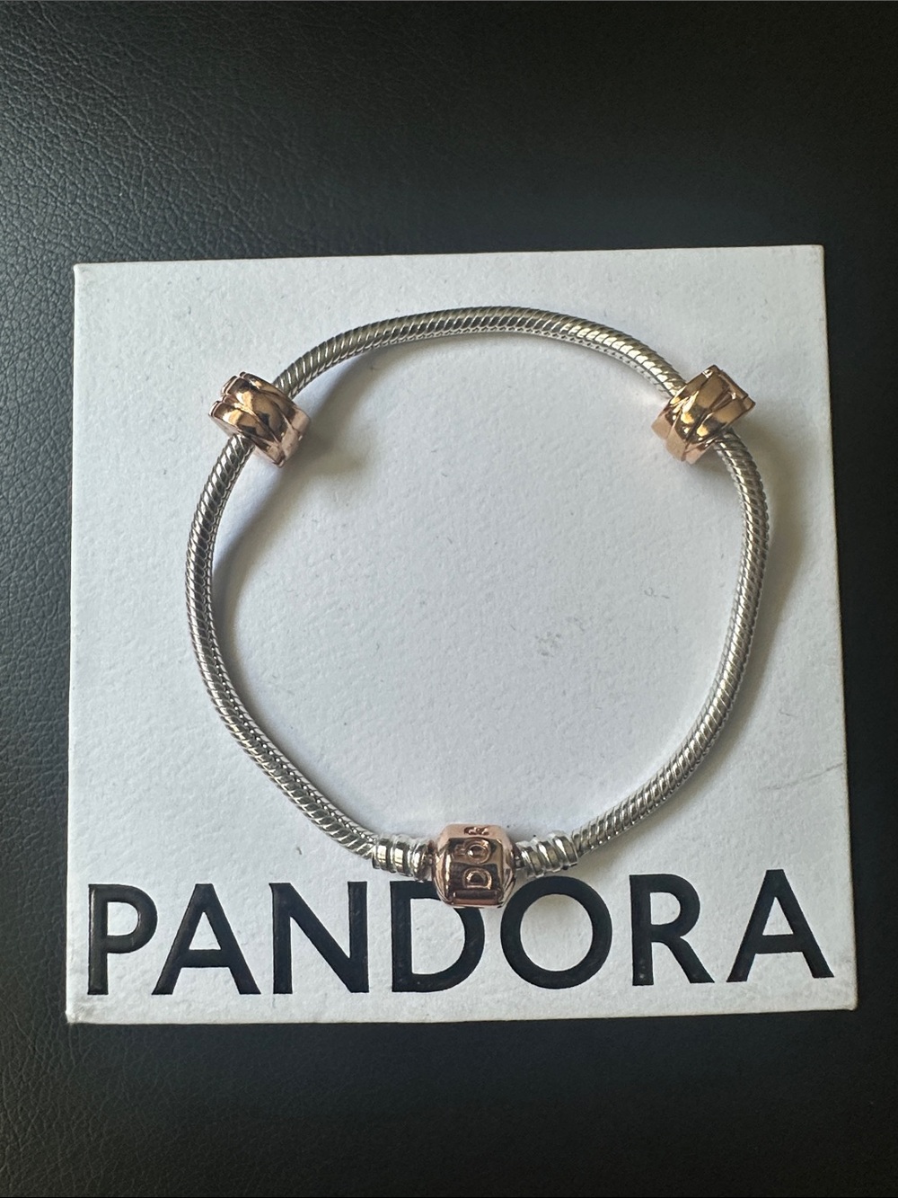 Pandora Two-Tone Snake Chain Bracelet